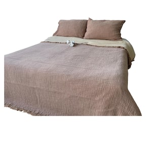 Muslin Brown Soft Cotton King Size Sham Set of 2