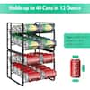 Oumilen White Can Organizer Rack Stackable Dispenser, 20 Standard 12 oz.  Cans, 2 Pack LT-BCAN227-WH - The Home Depot