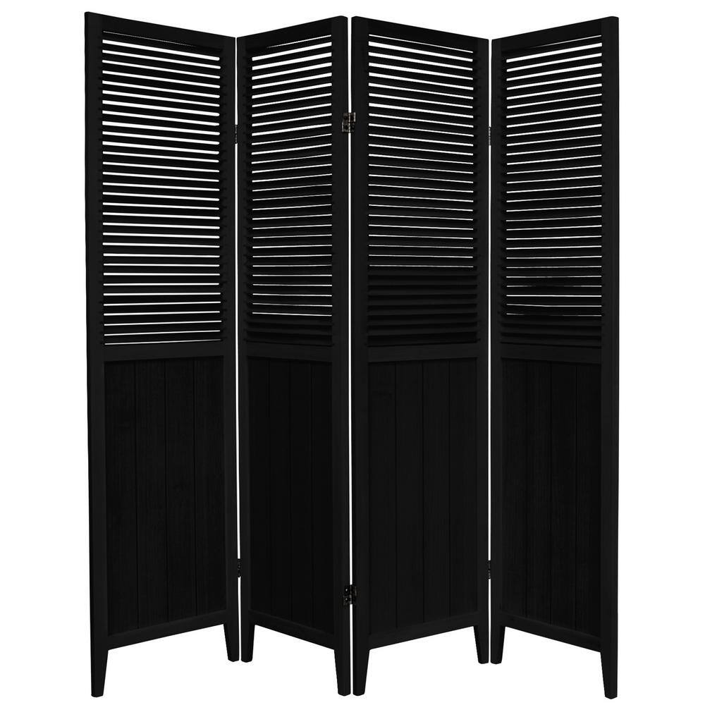6 ft. Black 4-Panel Room Divider price history on PriceWatchPro