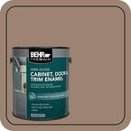 BEHR PREMIUM 1 gal. #MQ2-48 Sturdy Brown Semi-Gloss Enamel