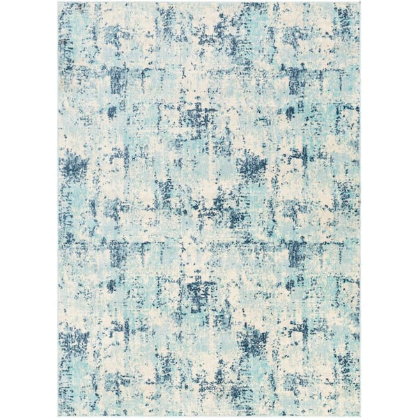 Artistic Weavers Panikos Aqua 5 ft. 3 in. x 7 ft. 3 in. Abstract Indoor/Outdoor Patio Area Rug