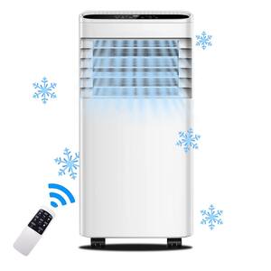 8,000 BTU Portable Air Conditioner Cools 350 Sq. Ft. with Dehumidifier and Remote in White