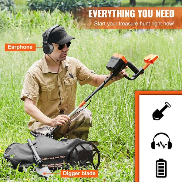 SKYSHALO Metal Detector 8 in. Search Coil 38 in. to 49 in. with