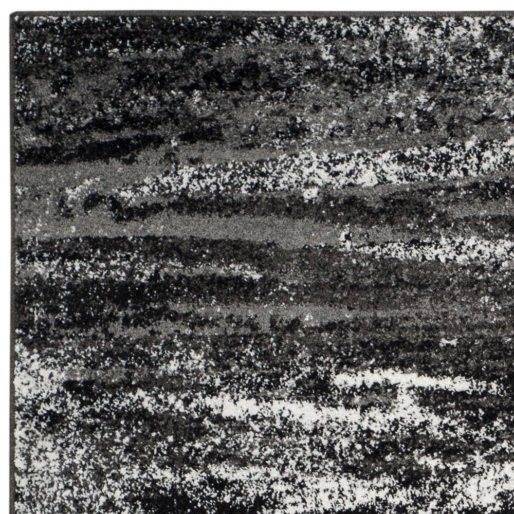 Adirondack Silver/Black 8 ft. x 10 ft. Solid Distressed Area Rug - thumbnail 7