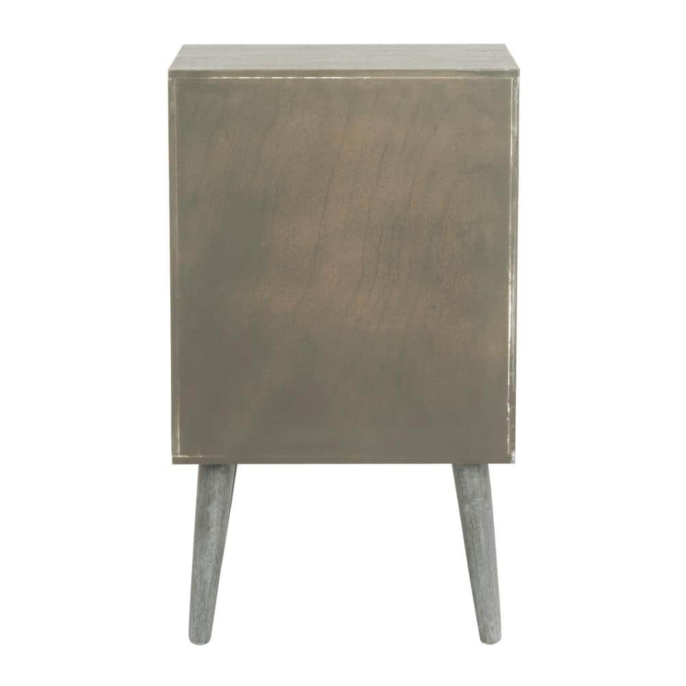 Pomona Slate Grey 3-Drawer Transitional Accent Table
