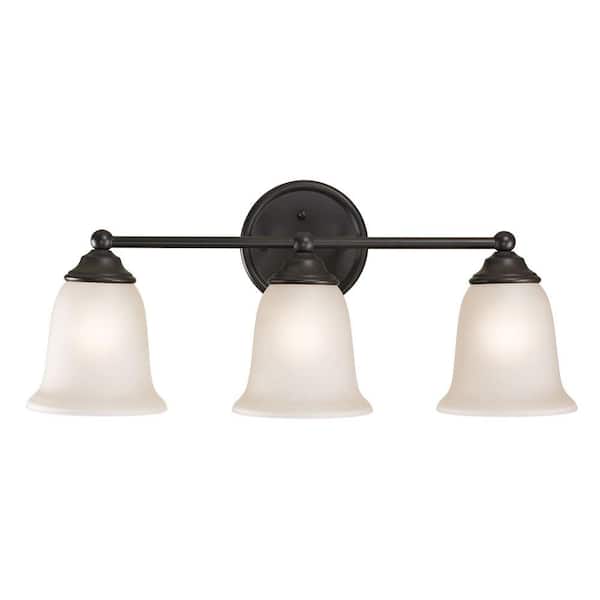 Titan Lighting Sudbury 3-Light Oil-Rubbed Bronze Bath Bar Light