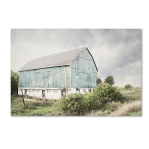 Late Summer Barn I Crop by Elizabeth Urquhart Floater Print Hidden Frame Country Wall Art 22 in. x 32 in.