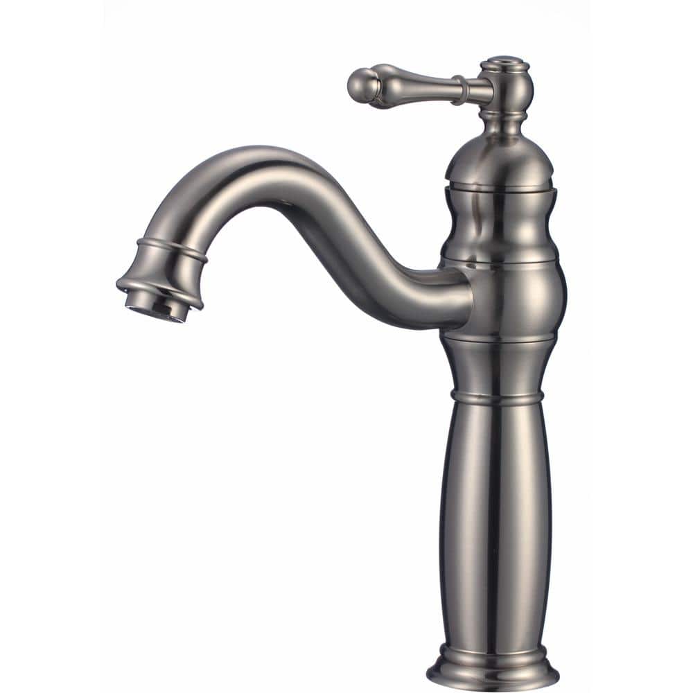 Roxy Single Handle High Arc Single Hole Bathroom Faucet with Deckplate Incl