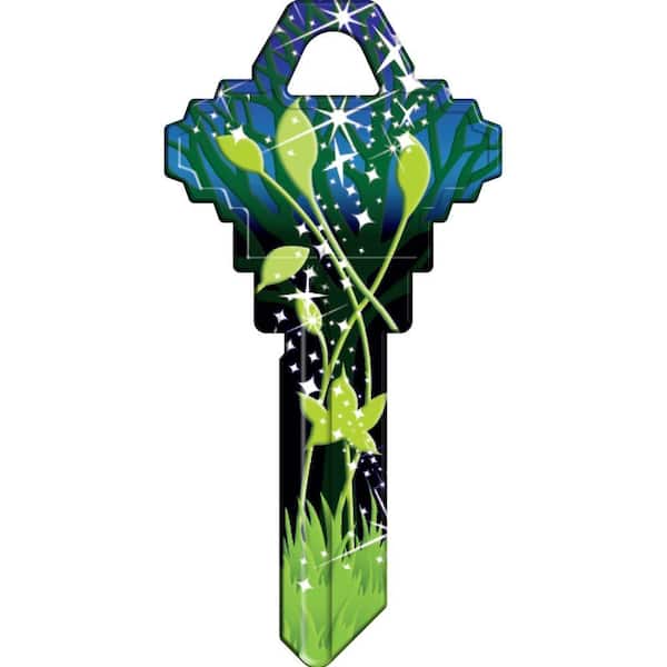 HY-KO Blank Schlage Green Leaf House Key