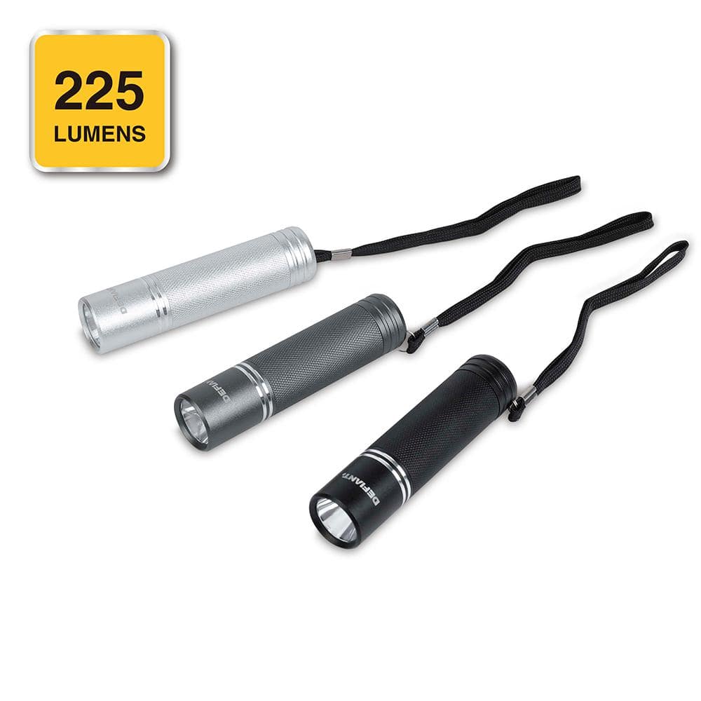 Defiant 225 Lumens Aluminum Flashlight (3-Pack) 90835 - The Home Depot