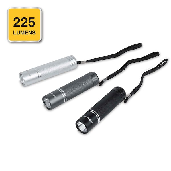 Defiant 225 Lumens Aluminum Flashlight (3-Pack)