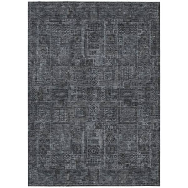 Chantille Machine Washable Indoor/Outdoor Abstract ACN2805 Gray 10 ft. x 14 ft. Area Rug