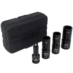 1/2 in. Dr. Deep Thin Wall Flip Socket Set - (4-Pieces)