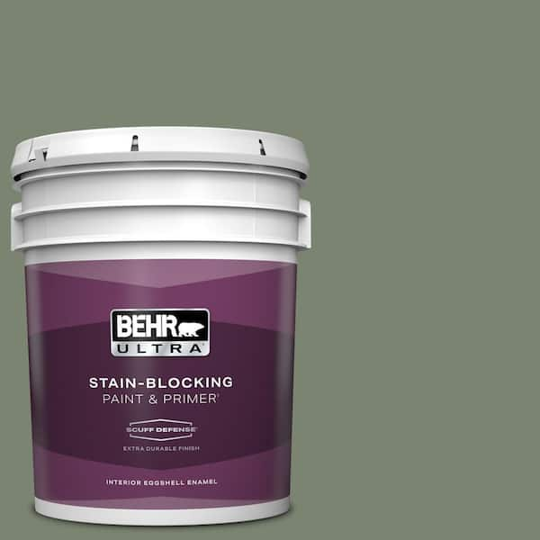 BEHR ULTRA 5 gal. #PPU11-18 Cactus Garden Extra Durable Eggshell Enamel Interior Paint & Primer