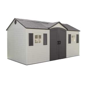 15 ft. x 8 ft. Resin Outdoor Garden Shed