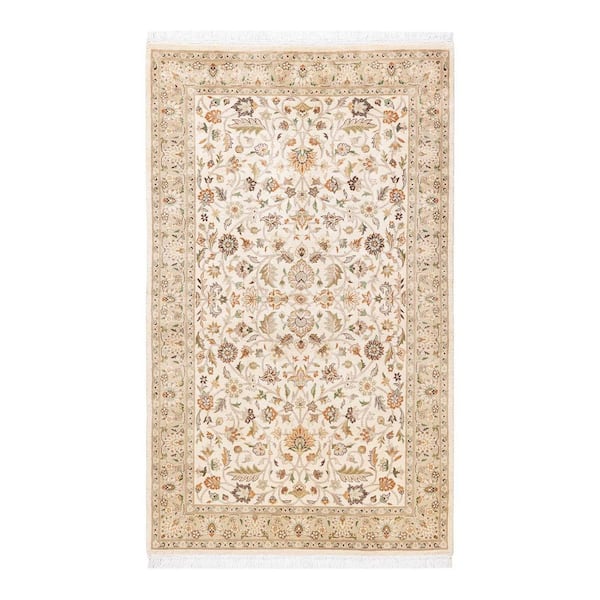 Solo Rugs Mogul One-of-a-Kind Traditional Ivory 3 ft. 2 in. x 5 ft. 1 in. Oriental Area Rug