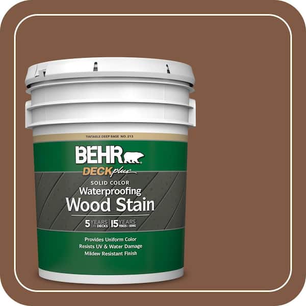 5 gal. #SC-110 Chestnut Solid Color Waterproofing Exterior Wood Stain