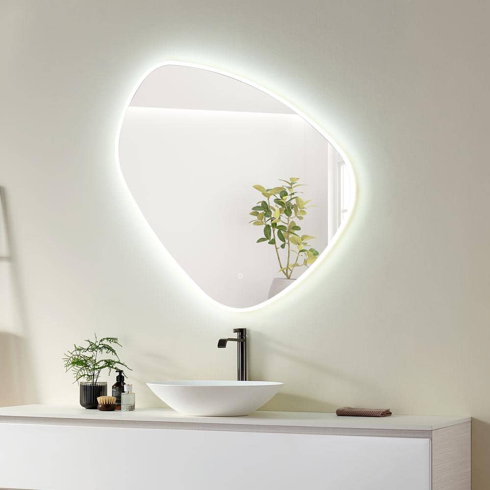 Rasso 39" Frameless LED Lighted Bathroom Vanity Mirror