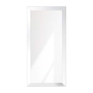 32 in. W x 66 in. H Ultra-Gloss Soft-White Floor Mirror