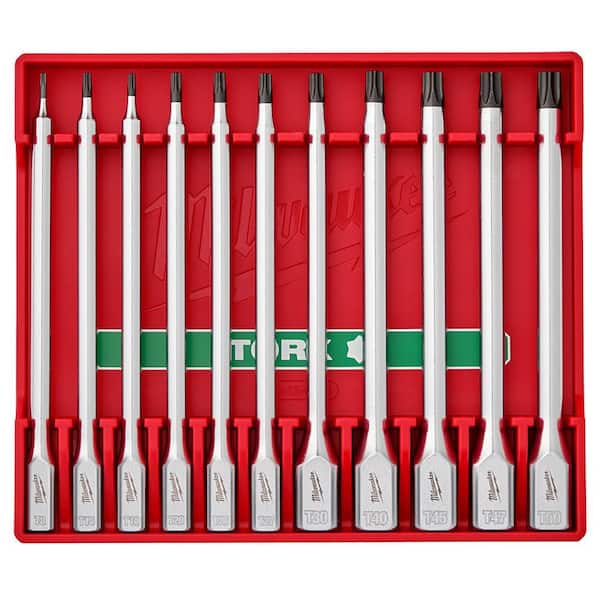 11pc 1/4" and 3/8" Drive Long TORX Bit Socket Set