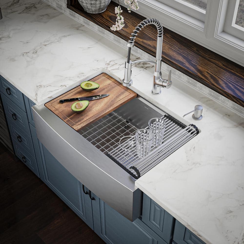 Elite 30'' Single Bowl Stainless Steel Farmhouse Sink