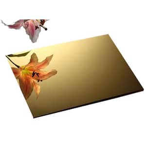 12 in. x 12 in. x 0.125 in. Thick Acrylic Mirror Gold Sheet