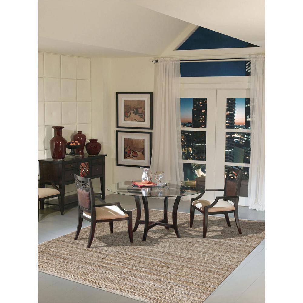 Handwoven Reversible Brown Wool 8' x 10' Area Rug