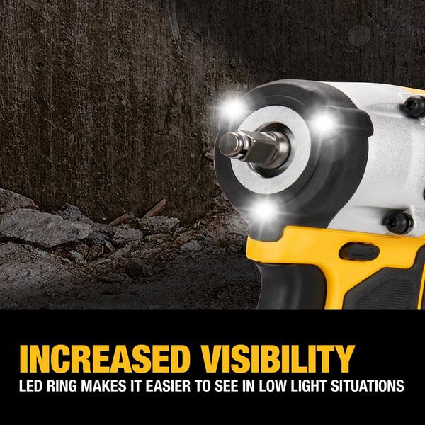 DEWALT - ATOMIC 20V MAX Cordless 3/8 in. Impact Wrench and 20V MAX Premium Lithium-Ion 5.0Ah Battery