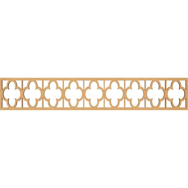 Ekena Millwork Woodall Fretwork 0.375 in. D x 46.625 in. W x 8 in. L MDF Wood Panel Moulding