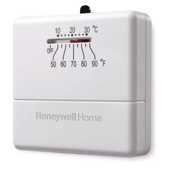 Honeywell Home Economy Non-Programmable Thermostat with Microvolt 1H Single Stage Heating