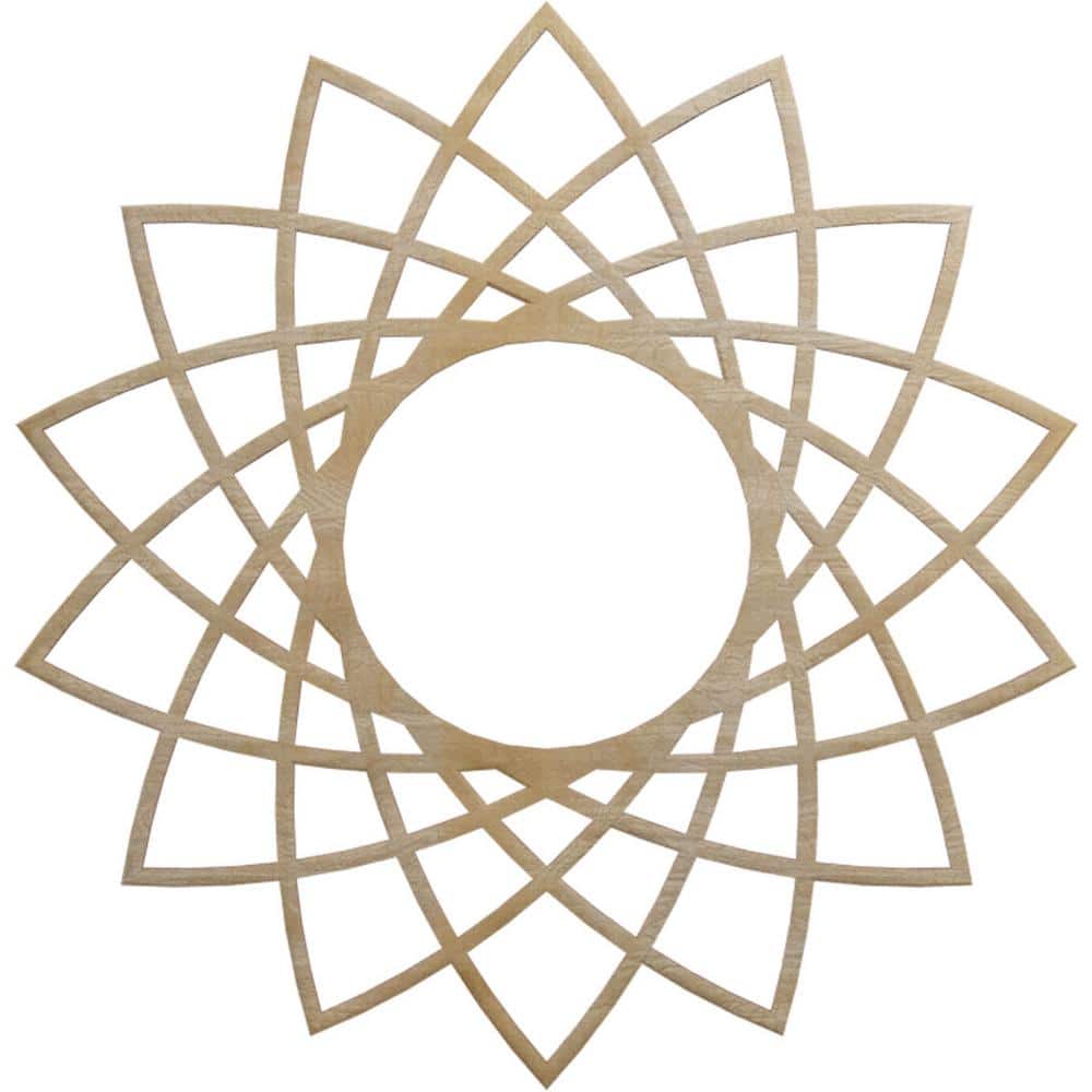 24 in. x 24 in. x 1/4 in. Eleanor Wood Fretwork Pierced Ceiling Medallion, Hickory price history on PriceWatchPro
