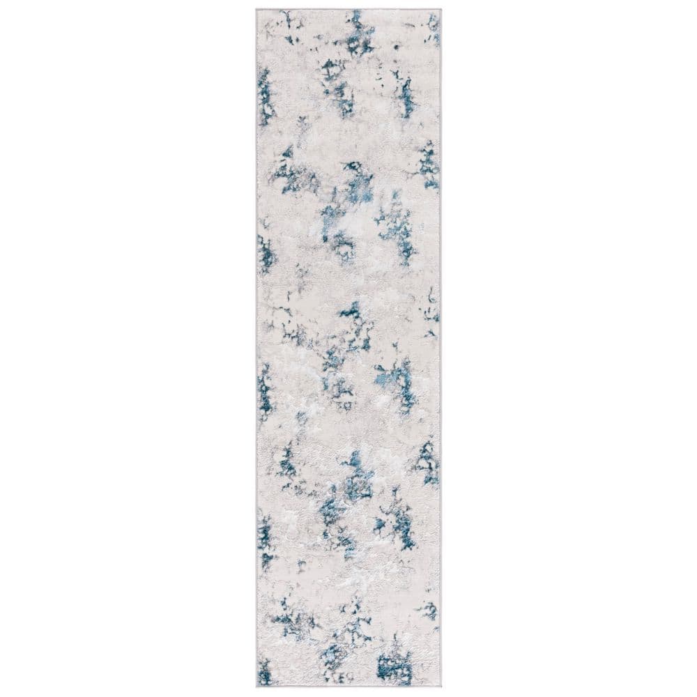 Orchard 2 ft. x 8 ft. Gray/Blue Abstract Distressed Runner Rug price history on PriceWatchPro