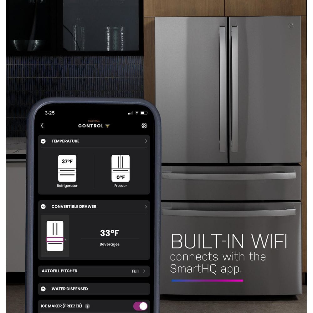 Stainless Steel Smart French Door Refrigerator with Ice Maker