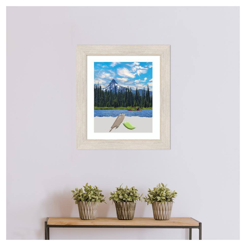 Distressed Whitewash Wood Rectangle Wall Picture Frame