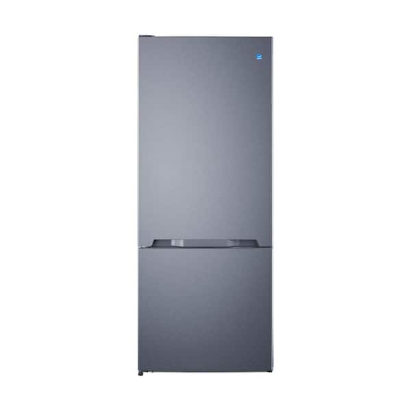 27 in. 15.1 cu. ft. Bottom Freezer Refrigerator in Stainless Steel, Energy star