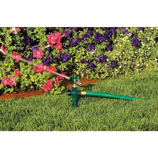 Adjustable Zinc Impact Sprinkler on Heavy-Duty Spike (2-Pack)