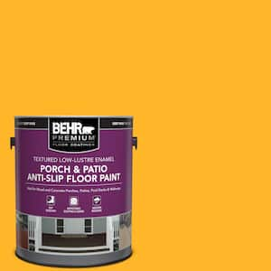 1 gal. #P260-7 Extreme Yellow Textured Low-Lustre Enamel Interior/Exterior Porch and Patio Anti-Slip Floor Paint