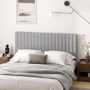 Roanne Light Grey Queen Upholstered Tufted Headboard