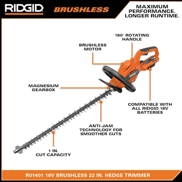 Ridgid hedge trimmer sale