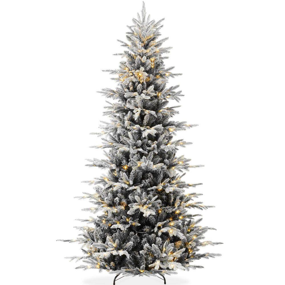 4.5 ft. Black Flocked Aspen Noble Fir Pre-Lit Artificial Christmas Tree with 750 Branch Tips and 150 LED Lights price history on PriceWatchPro