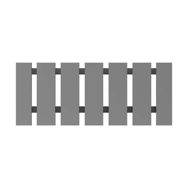 30 in. W x 11.9 in. D x 1.5 in. H in Light Grey Shaker Flex Kitchen Cabinet Shelving Wall Glass Holder