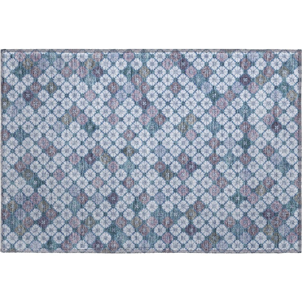 Mayfield Premium Machine Washable Abstract AMF1837 Sky 2 ft. x 3 ft. Area Rug price history on PriceWatchPro