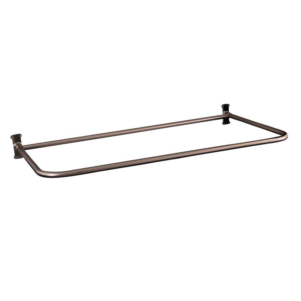 Polished Nickel Wall Mounted Clawfoot Tub Faucet with Showerhead