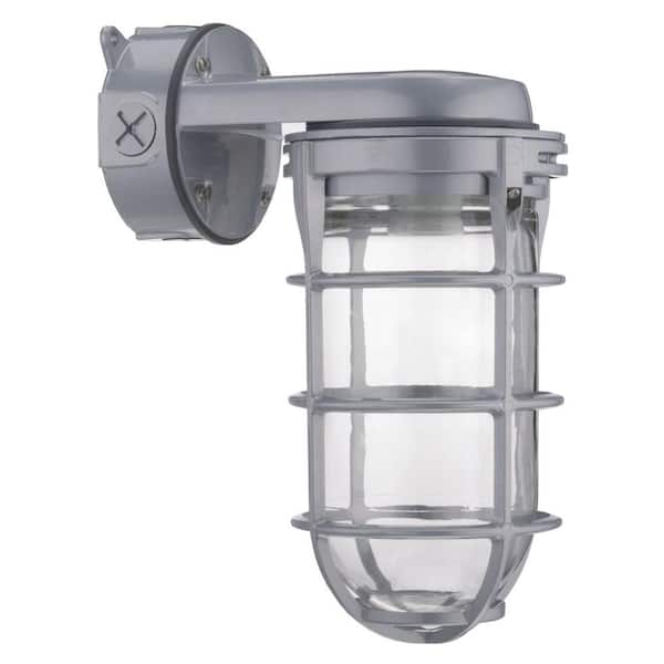 Lithonia Lighting 150W Incandescent Utility Vapor Tight Wall Lantern Sconce Fixture