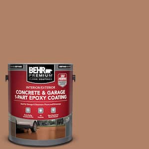 1 gal. #S210-5 Cider Spice Self-Priming 1-Part Epoxy Satin Interior/Exterior Concrete and Garage Floor Paint