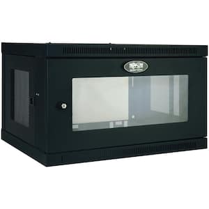 23.5 in. SmartRack 6U Low-Profile Switch Depth Wall-Mount Rack Structured Media Enclosure Cabinet with Acrylic Window