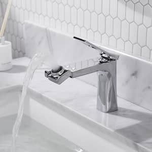 Single Hole Single-Handle Faucet Bathroom Faucet in Chrome