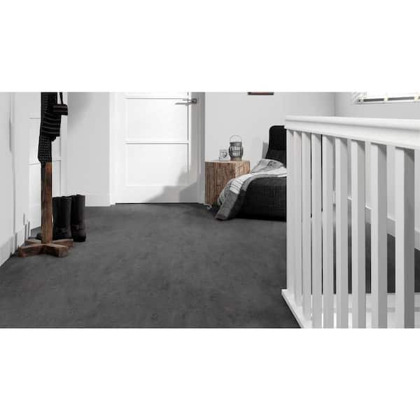 Forbo Flooring Systems Marmoleum Cinch Loc Seal Volcanic Ash 10-mm T x 12-in W x 36-in L Waterproof Tile Look Laminate Flooring (20.34-sq ft / Carton)