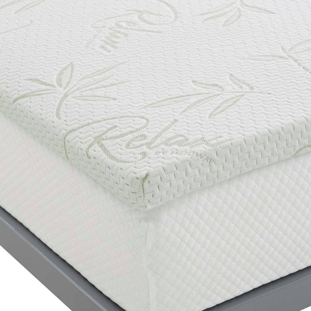 Modway Relax 2" Queen Gel Memory Foam Mattress Topper
