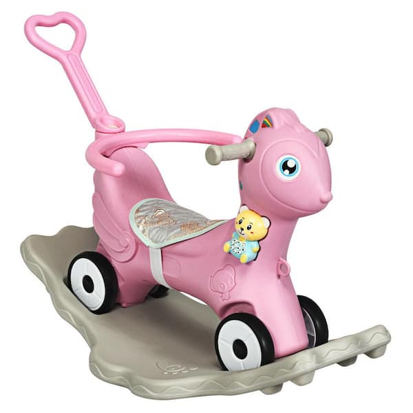 Custom Push & Pull Toy Car for Baby Girl - First Road Powder Pink